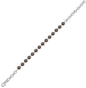 Ladies Black Smoky Quartz Bracelet