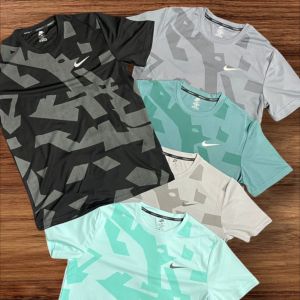 Mens Replica Nike Printed  Round Neck T-shirt