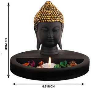 Buddha Statue With Wooden Plate