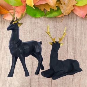 Decorative Deer Set Showpiece