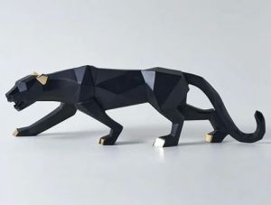 Decorative Jaguar Statue Showpiece