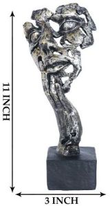 Polyresin Antique Texture Men Showpiece