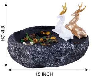 Polyresin Deer Water Pond