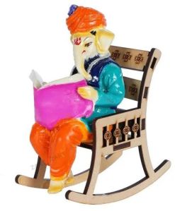 Polyresin Ganesh Sitting Chair Statue