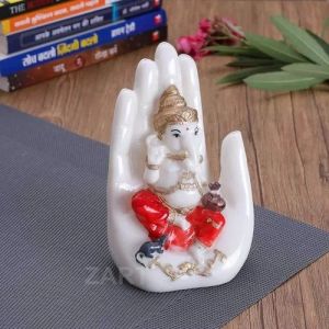 Polyresin Palm Ganesha Statue