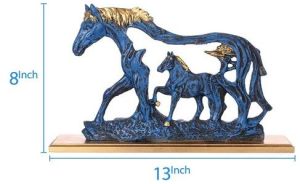 Polyresin Running Horse Showpiece