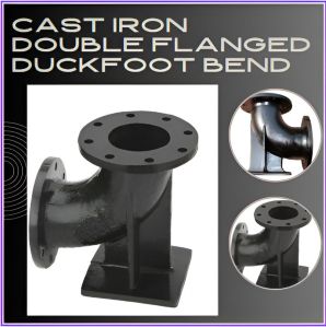 Cast Iron Duckfoot Bend