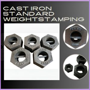 Cast Iron Standard Weight with Stamping