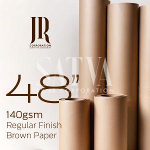 140 Gsm 48'' Brown Indian Regular Finish Garment Pattern Making Kraft Paper Roll