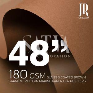 180 GSM 48'' GLAZED COATED BROWN GARMENT PATTERN MAKING PAPER FOR PLOTTER