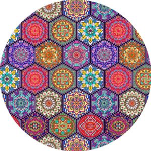 Round Polyester Door Mat