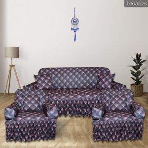 Leoaries Silk Multicolor Sofa Cover