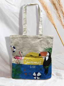 Printed Cotton Shoulder Bag