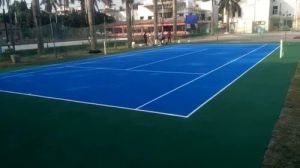 Outdoor Acrylic Synthetic Lawn Tennis Court Flooring