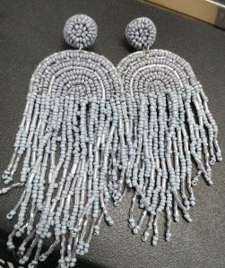 glass beads earrings