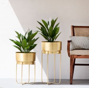 Gold Iron Planter