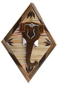 Handcrafted Bamboo Wall Hanging of Lord Ganesha