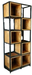 Square Box Metal BookShelf