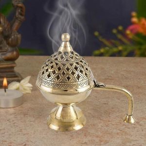 Brass Dhoop Daan Loban Lamp