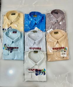 Oxford Cotton School Uniform Multicolor Plain Shirt