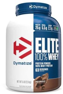 DYMATIZE Elite 100% Whey Protein - 5 Lb (Rich Chocolate)