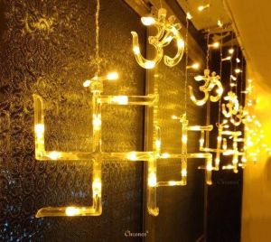 6*6 OM Swastik Curtain Light