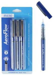 Aeroflow Liquid Ink Rollerball Pens Blue