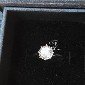 the Beautiful Lab Grown Portuguese Round Cut Diamond Ring