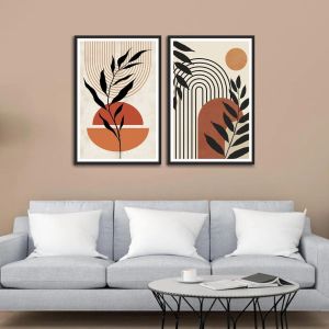 Beautiful Flower Art Canvas Set of 2 Wall Frames