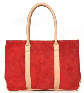 Leather Suede Tote Bags ( LB-61 )
