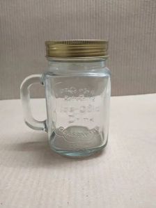 500 Ml Masson Handle Glass Jar