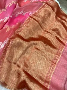 Banarasi Semi Kora Organza Silk Saree
