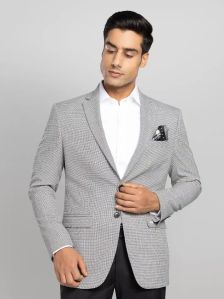 Mens Textured Jacket Grey