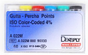 DENTSPLY GUTTA PERCHA POINTS 4% TAPER