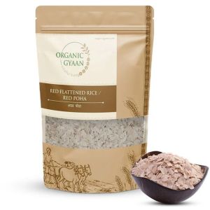 Organic Gyaan Red Flattened Rice / Red Poha