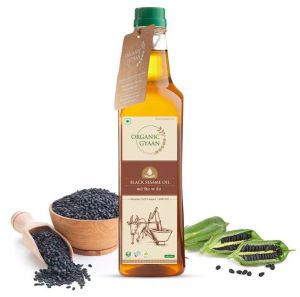 Wooden Cold Pressed Black Sesame Oil