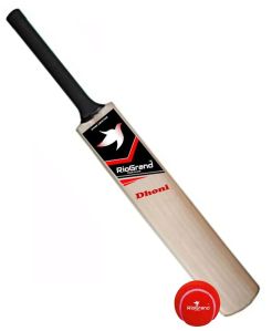 DHONI Willow Wooden Cricket Bat with Heavy Tennis Ball