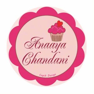 Pink Cupcake Waterproof Stickers (Round)