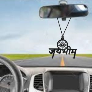 Jai Bhim Text Car Hanging Ornaments