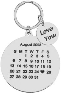 Personalised Calendar Keychain