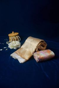 Radha Golden Pure Tissue Silk Banarasi Handloom Saree