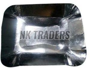 6 Inch Square Silver Paper Plate