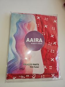 Aaira Red Rayon Printed Palazzo Pant with Pocket