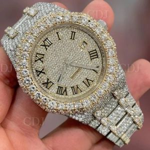 41MM Two Tone Fully Automatic Moissanite Diamond Watch