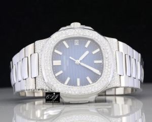 Mechanical Moissanite Stainless Steel Diamond Watch