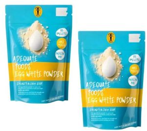 Pack of 2 500 gm Adequate Foods Egg White Powder