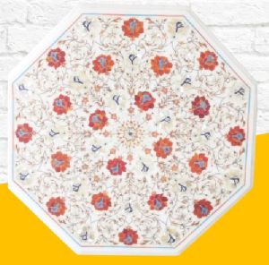 a Touch of Opulence Luxury Marble Inlay Table