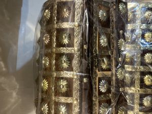 Antique Wooden Trunk with Brass Work
