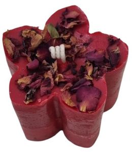 Paraffin Wax Flower Design Candle