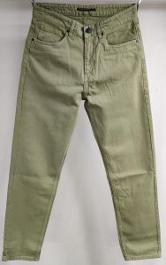 Olive Baggi Plain Jeans